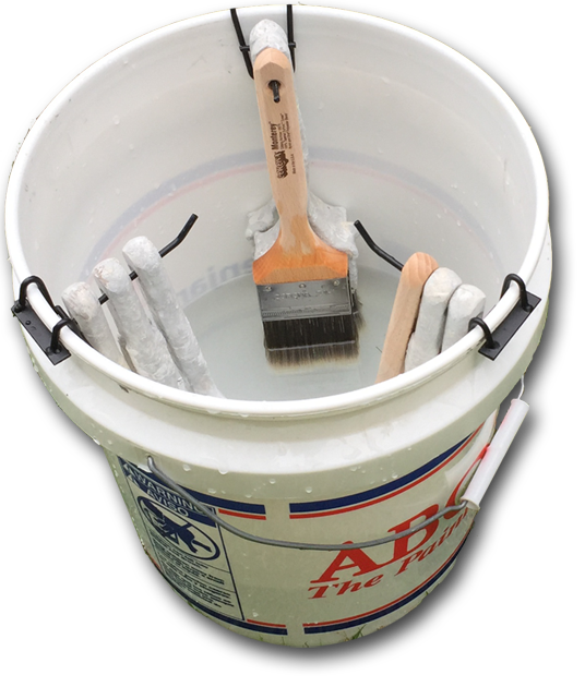 Pouch Painter Hands-Free Break/Spill Resistant Bucket Apron Holds Paint Brushes